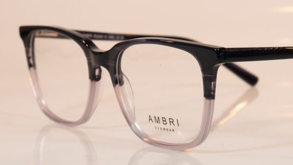 Side view of Ambri 8009 mens spectacles black/crystal