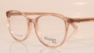 Mission Eco 1902 | Pink/Crystal | Side | Ladies Glasses | Faversham Optical