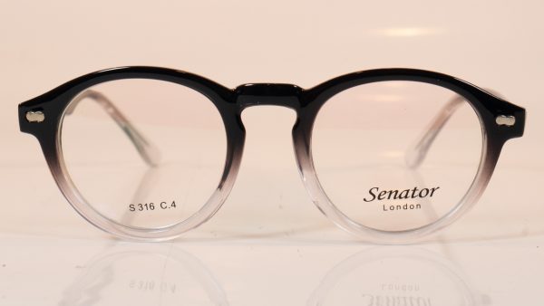 Senator 316 | C4 Black/Crystal | Front | Faversham Optical