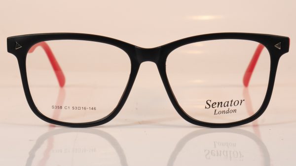 Senator 358 | Black/Blue | Front | Faversham Optical