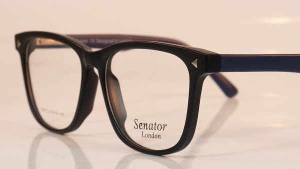 Senator 358 | Black/Blue | Side | Faversham Optical