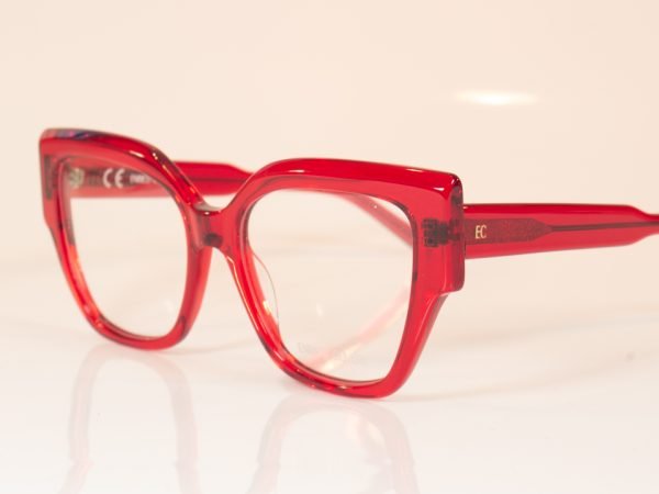 enrico coveri 597 red glasses